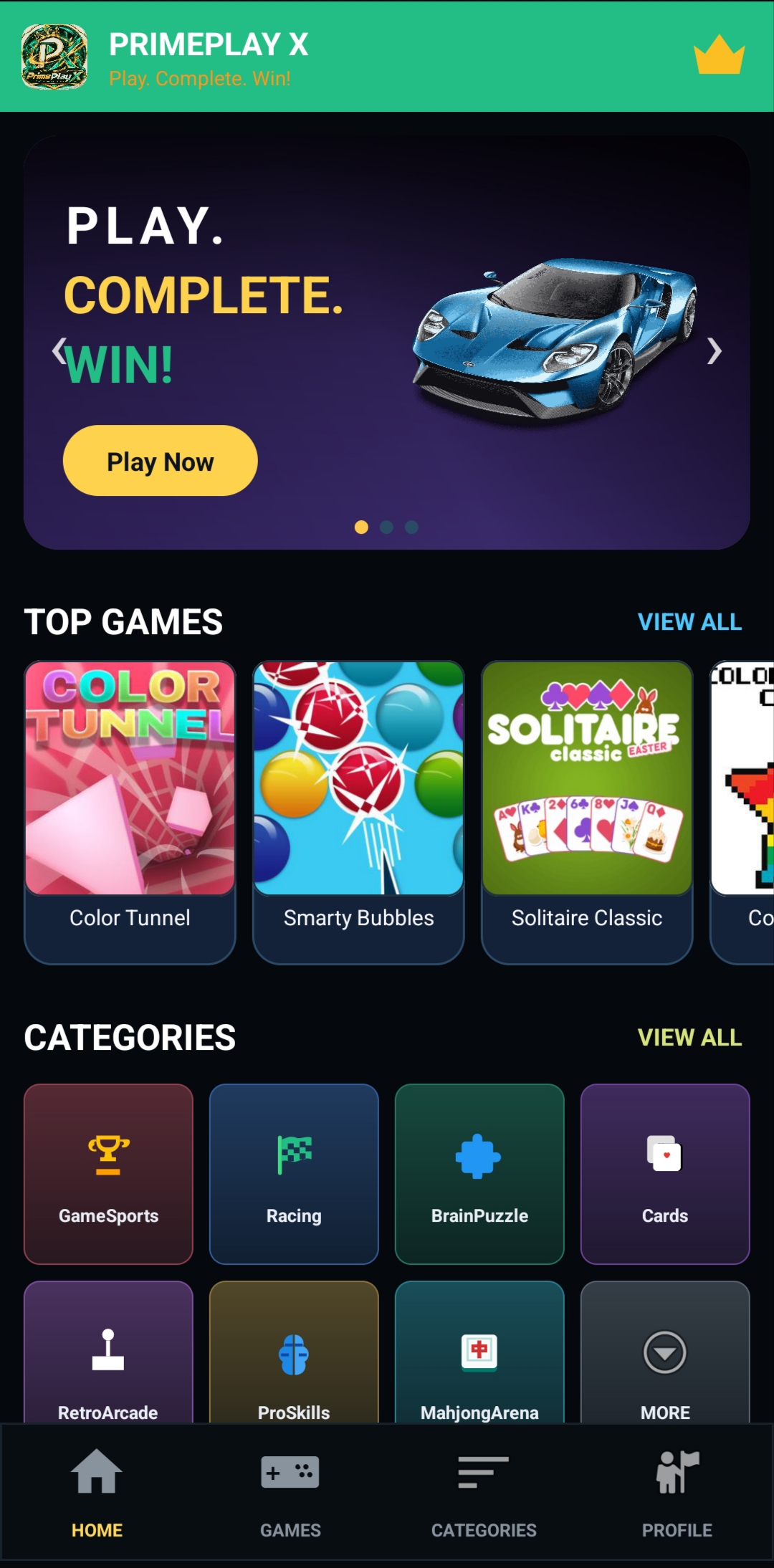 PrimePlay X banner